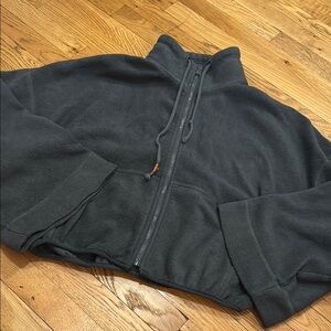 FP MOVEMENT Cozy Cropped Teal Fleece Jacket
